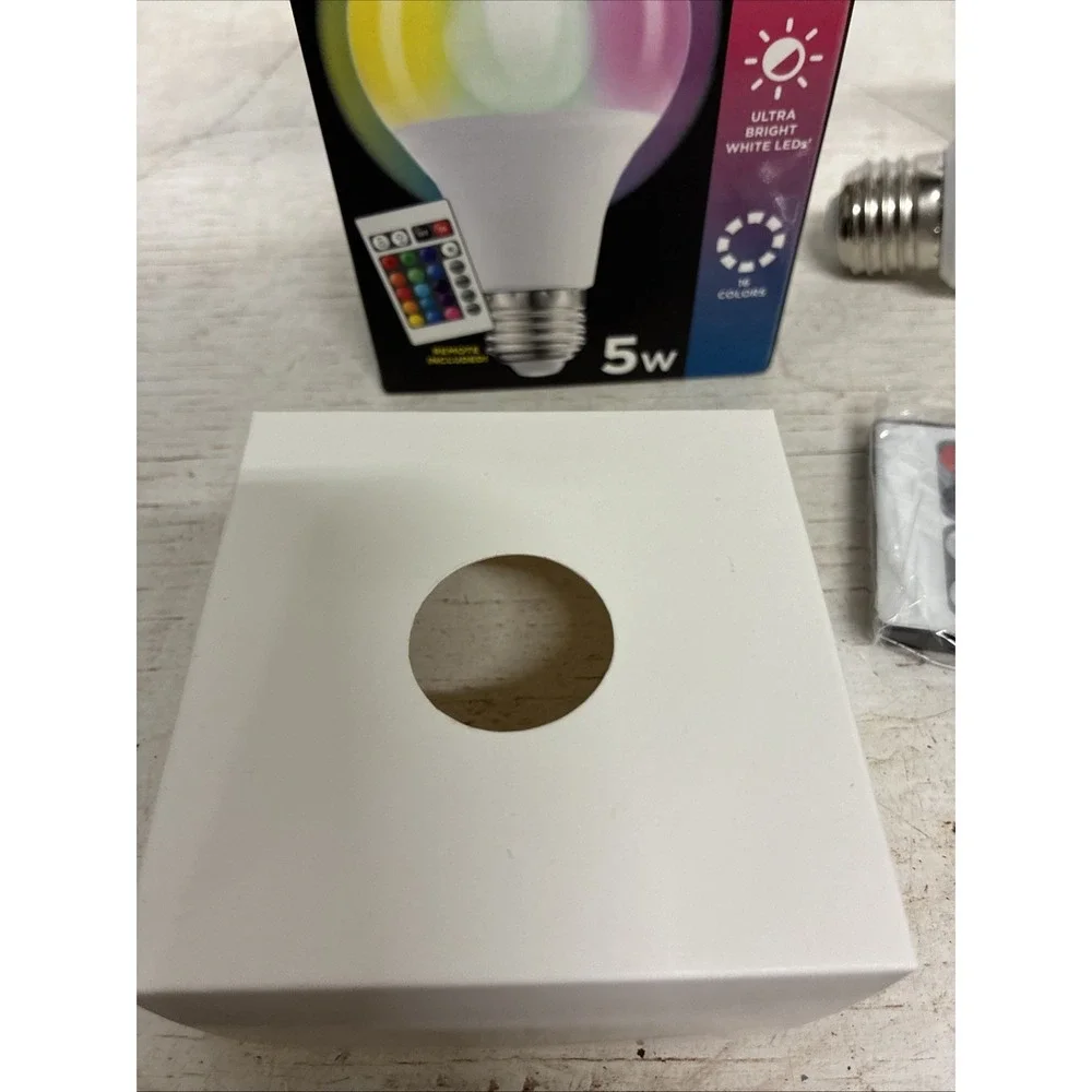 Gabba Goods Rainbow Color Changing Light Bulb 5W with 950Brightness Lumens ...